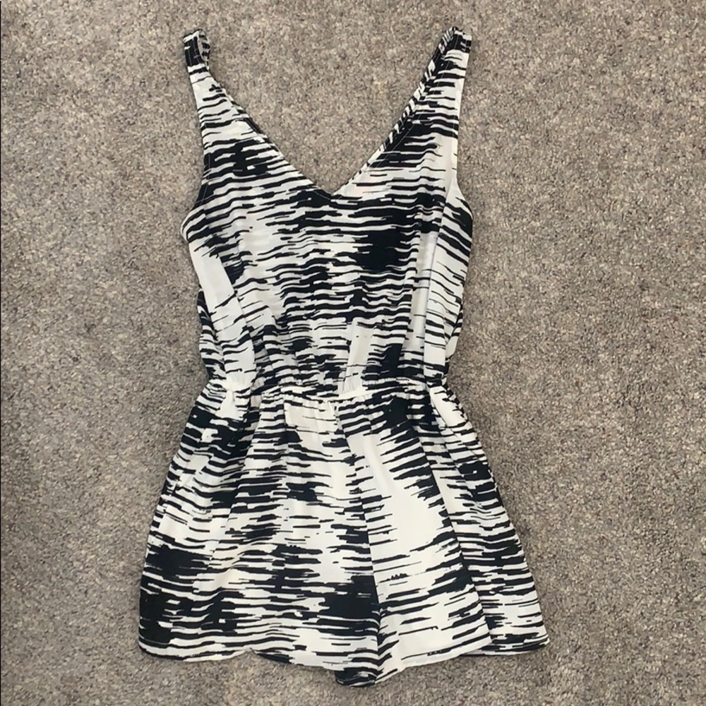 COPY - Love...Ady Black and White Romper